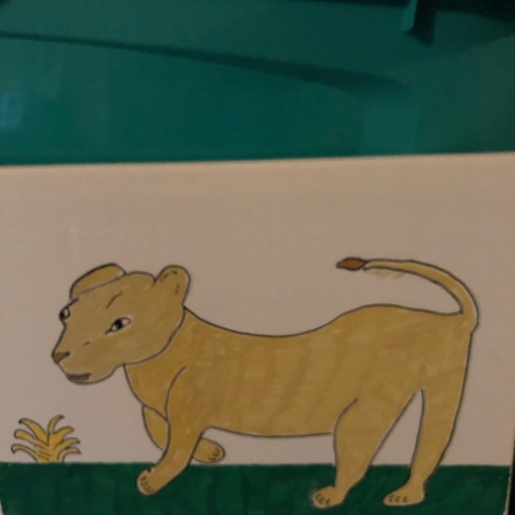 Other - 8x10 Canvas board with a Lion Draw by hand and it’s new